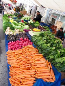 PHOTO BY PHYLLIS M SKOY Market in Istanbul